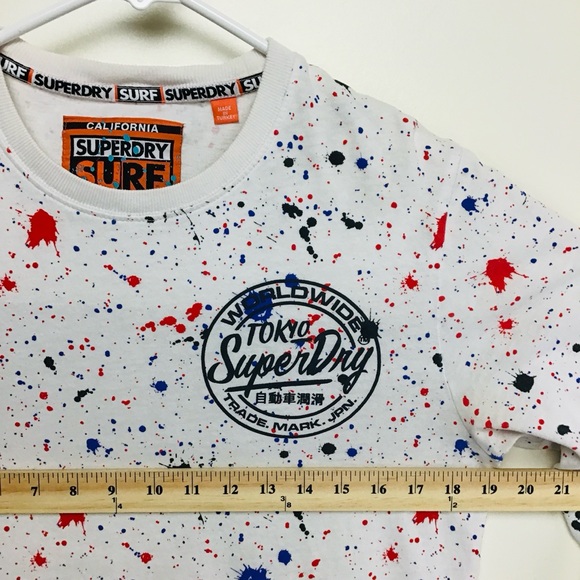 Superdry Surf Team mens long sleeve tee medium - Picture 9 of 12